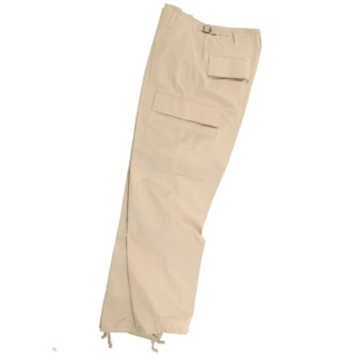 Kalhoty US BDU polní rip-stop KHAKI vel. XXL