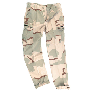 Kalhoty US BDU polní rip-stop 3-COL DESERT vel. XS