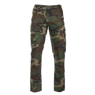 Kalhoty US BDU SLIM FIT polní rip-stop WOODLAND vel. XXL