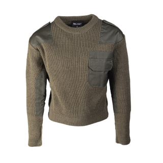 Svetr dětský COMMANDO s kapsou ZELENÝ vel. XL