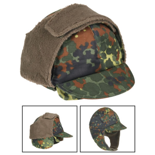 Čepice s kšiltem BW zimní FLECKTARN vel. 59